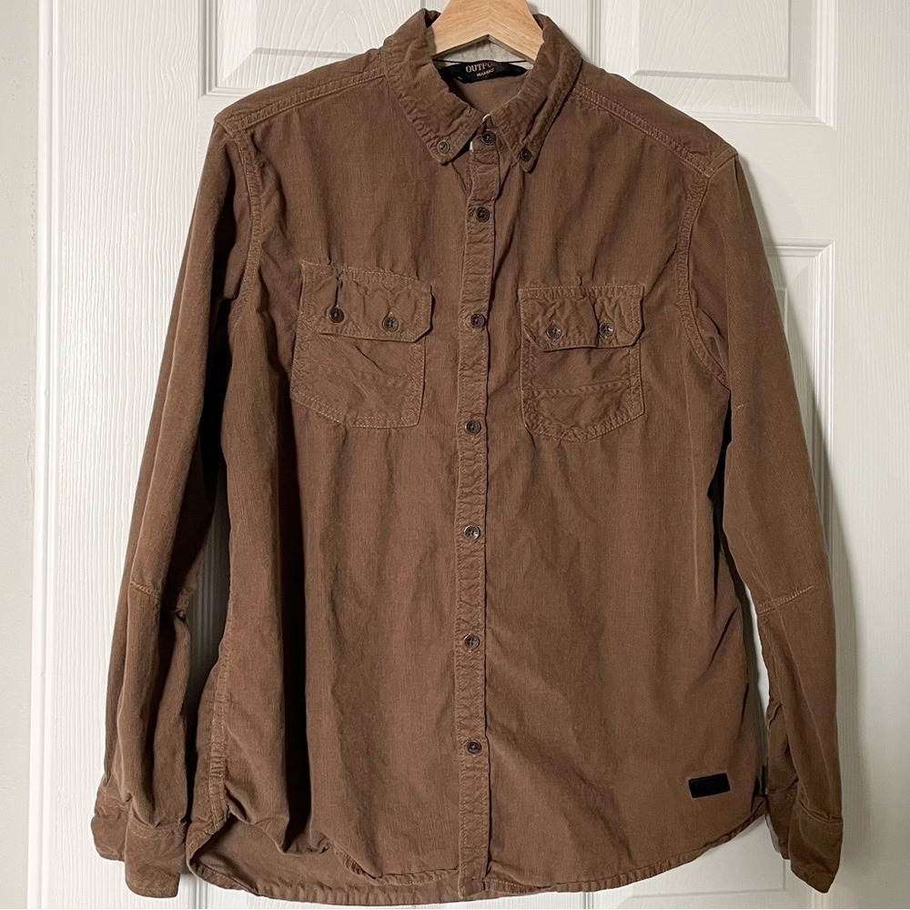 Outpost Makers Corduroy Brown Button Up - size M